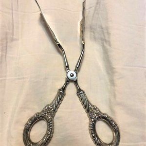 Vintage Serving Tongs with Sterling Handle from Germany
